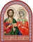 Икона аркой Адриан и Наталия, святая мать мученица (на дереве): 95 х 120